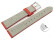 Veganes Schnellwechsel Uhrenarmband aus Ananas rot 22mm Stahl