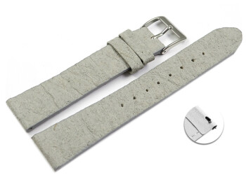 Veganes Schnellwechsel Uhrenarmband aus Ananas grau 22mm Stahl