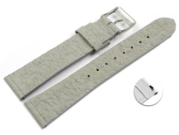 Veganes Schnellwechsel Uhrenarmband aus Ananas grau 22mm Stahl