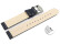 Veganes Schnellwechsel Uhrenarmband aus Apfelfaser dunkelblau 22mm Stahl