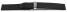 Veganes Schnellwechsel Uhrenarmband Kippfaltschließe aus Kork schwarz 18mm Stahl