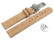 Veganes Schnellwechsel Uhrenarmband Kippfaltschließe aus Kork natur 18mm Stahl