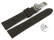 Veganes Schnellwechsel Uhrenarmband Kippfaltschließe aus Ananas dunkelbraun 20mm Stahl