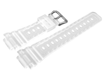 Casio Uhrenband Resin weiß transparent für...