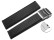 Schnellwechsel Uhrenband Faltschließe Silikon Struktur schwarz 18mm 20mm 22mm 24mm