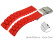Schnellwechsel Uhrenband Faltschließe Uhrenarmband Silikon Design rot 16mm 18mm 20mm 22mm 24mm