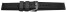 Schnellwechsel Uhrenarmband Silikon Struktur schwarz 18mm 20mm 22mm