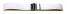 Schnellwechsel Uhrenband Faltschließe Silikon Stripes weiß 18mm