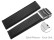 Schnellwechsel Uhrenband Faltschließe Silikon Struktur schwarz 20mm