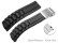 Schnellwechsel Uhrenband Faltschließe Uhrenarmband Silikon Design schwarz 16mm