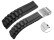 Schnellwechsel Uhrenband Faltschließe Uhrenarmband Silikon Design schwarz 18mm
