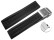 Schnellwechsel Uhrenband Faltschließe Uhrenarmband Silikon Karo schwarz 18mm