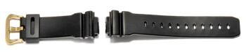 Casio Uhrenarmband für DW-6900CB-1, Kunststoff, schwarz, Oberfläche: Glanzoptik 