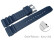 Schnellwechsel Uhrenarmband Silikon Sport blau 20mm Schwarz