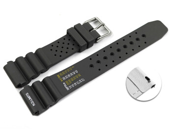 Schnellwechsel Uhrenarmband Silikon Sport grau 18mm Schwarz