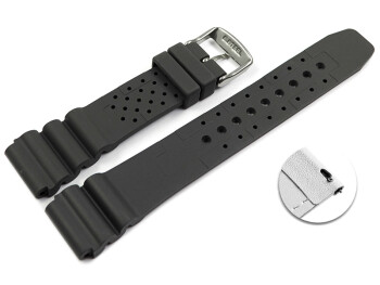 Schnellwechsel Uhrenarmband Silikon Sport grau 18mm Schwarz
