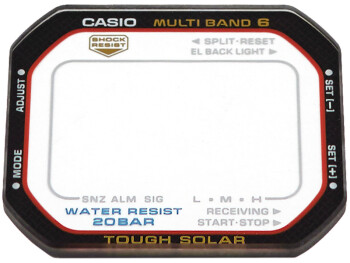 Uhrglas Casio Ersatz Mineralglas für GW-M5610-1