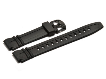 Uhrenarmband Casio für HDD-600, HDD-600G, Kunststoff, schwarz