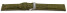 Veganes Uhrenband leicht gepolstert Kork Avocado 22mm Gold