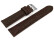 Veganes Uhrenband leicht gepolstert Kork dunkelbraun 22mm Gold