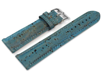 Veganes Uhrenband leicht gepolstert Kork Pavone 22mm Gold