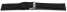 Veganes Uhrenband leicht gepolstert Kork schwarz 18mm Schwarz