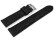 Veganes Uhrenband leicht gepolstert Kork schwarz 20mm Schwarz