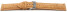 Veganes Uhrenband leicht gepolstert Kork Natur 18mm Gold