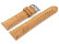 Veganes Uhrenband leicht gepolstert Kork Natur 18mm Gold