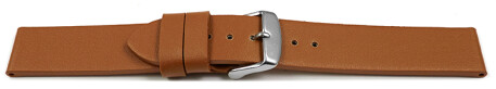 Veganes Uhrenband aus Kaktus hellbraun 24mm Stahl