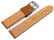 Veganes Uhrenband aus Kaktus hellbraun 24mm Stahl