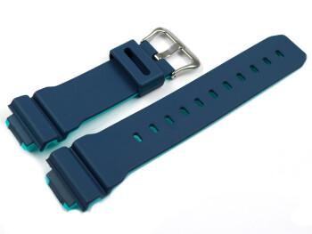 Uhrenband Casio marineblau innen türkis für DW-5600CC-2 aus Resin