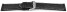 Schnellwechsel Uhrenarmband Leder gelocht Two-Colors schwarz-weiß 18mm 20mm 22mm