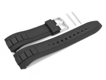 Uhrenarmband Casio für MTF-E001, MTF-E002, Kunststoff, schwarz