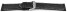 Schnellwechsel Uhrenarmband Leder gelocht Two-Colors schwarz-weiß 22mm Stahl