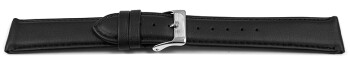 Schnellwechsel Uhrenarmband Vegan aus Korn in schwarz leicht gepolstert 14mm Schwarz