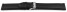 Schnellwechsel Uhrenarmband Vegan aus Korn in schwarz leicht gepolstert 14mm Schwarz