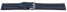 Schnellwechsel Uhrenarmband Vegan aus Korn in blau leicht gepolstert 16mm Stahl