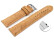 Veganes Schnellwechsel Uhrenband leicht gepolstert Kork Natur 18mm Gold
