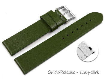 Veganes Schnellwechsel Uhrenband aus Kaktus grün 14mm Schwarz