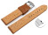 Veganes Schnellwechsel Uhrenband aus Kaktus hellbraun 24mm Gold