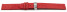 Veganes Uhrenarmband Kippfaltschließe aus Kork rot 16mm Schwarz