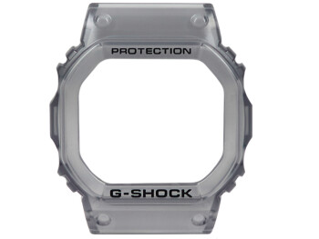 Casio G-Shock Lünette grau transparent schwarze Schrift DW-B5600G-1 Ersatz Bezel