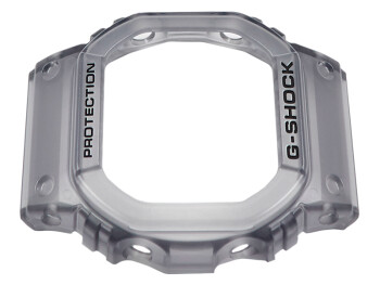 Casio G-Shock Lünette grau transparent schwarze Schrift DW-B5600G-1 Ersatz Bezel