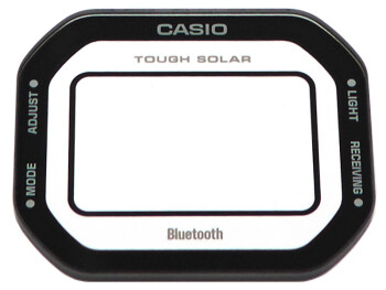 Uhrenglas Casio Ersatz Mineralglas für GW-B5600BC-1B schwarzer Rand