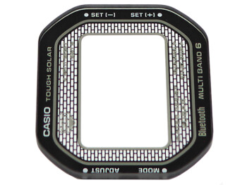 Casio Ersatz Glas GMW-B5000D-1 Uhrenglas mit schwarzem Rand