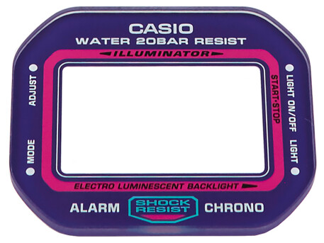 Casio Ersatz Glas DW-5600TB-6 Uhrenglas mit lila Rand