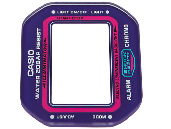 Casio Ersatz Glas DW-5600TB-6 Uhrenglas mit lila Rand