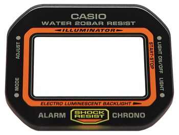 Casio Ersatz Uhrenglas DW-5600TB-1 Mineralglas mit schwarzem Rand