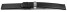 Veganes Uhrenarmband Kippfaltschließe aus Apfelfaser schwarz 12mm Schwarz
